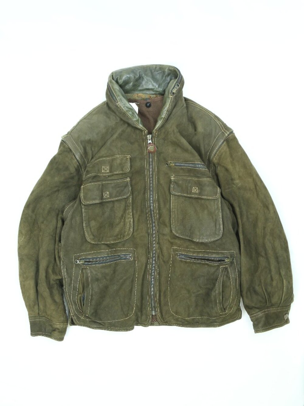 Men's Vintage High Tradition Suede Leather Jacket Size Medium